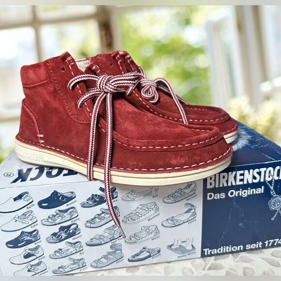 Birkenstock Shoes - BIRKENSTOCK Leather Pasadena High Ankle Booties Chukkas EU 36 Womens 5 NIB